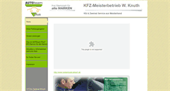 Desktop Screenshot of kfz-knuth.de